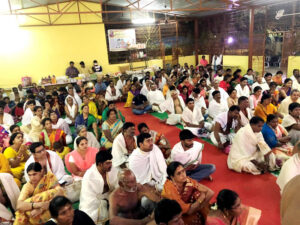 Devotees at Guruji's Ashramam- Maha Siva Ratri